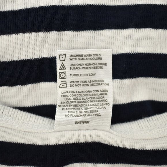 Sideline Apparel Large University of Michigan Black and White Striped Tank Top - Picture 7 of 8